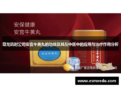 尊龙凯时公司安宫牛黄丸的功效及其在中医中的应用与治疗作用分析